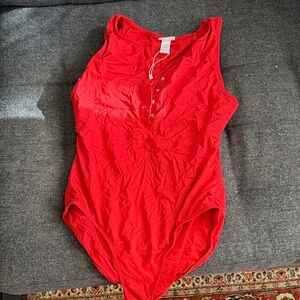 Andie Bold Red Bodysuit